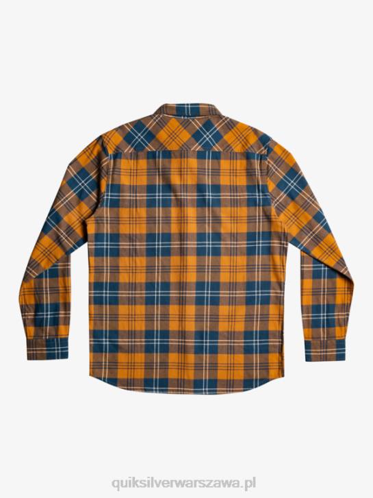 mężczyźni Quiksilver rozciągliwa koszula z długimi rękawami 4DBV1508 harelaw z brązowego cukru