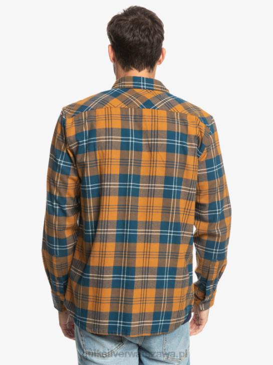 mężczyźni Quiksilver rozciągliwa koszula z długimi rękawami 4DBV1508 harelaw z brązowego cukru