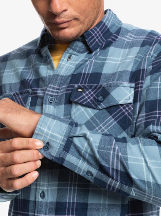 mężczyźni Quiksilver rozciągliwa koszula z długimi rękawami 4DBV1509 prowansalski niebieski harelaw