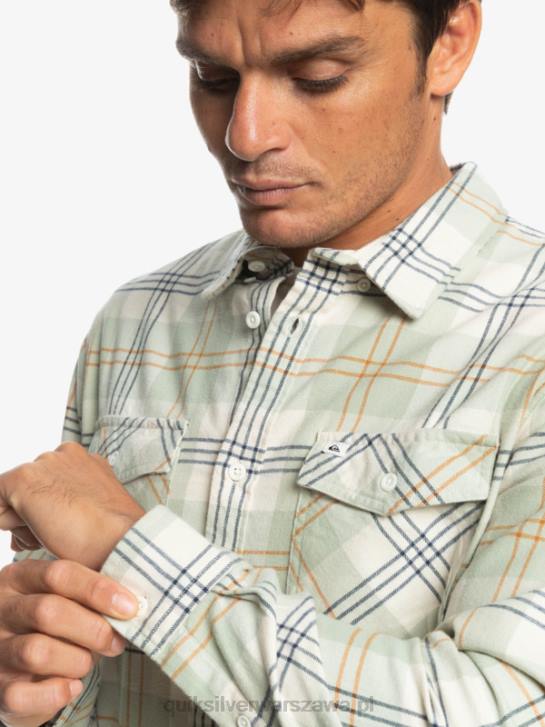 mężczyźni Quiksilver rozciągliwa koszula z długimi rękawami 4DBV1510 harelaw z szałwii pustynnej