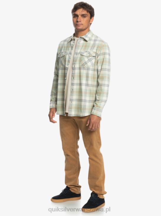 mężczyźni Quiksilver rozciągliwa koszula z długimi rękawami 4DBV1510 harelaw z szałwii pustynnej