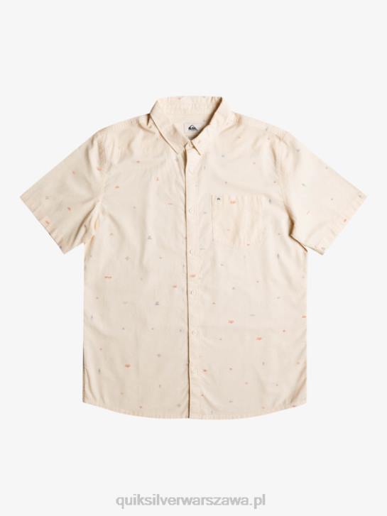 mężczyźni Quiksilver rozkloszowana koszula z krótkim rękawem 4DBV1630 brzoza rozstawiona