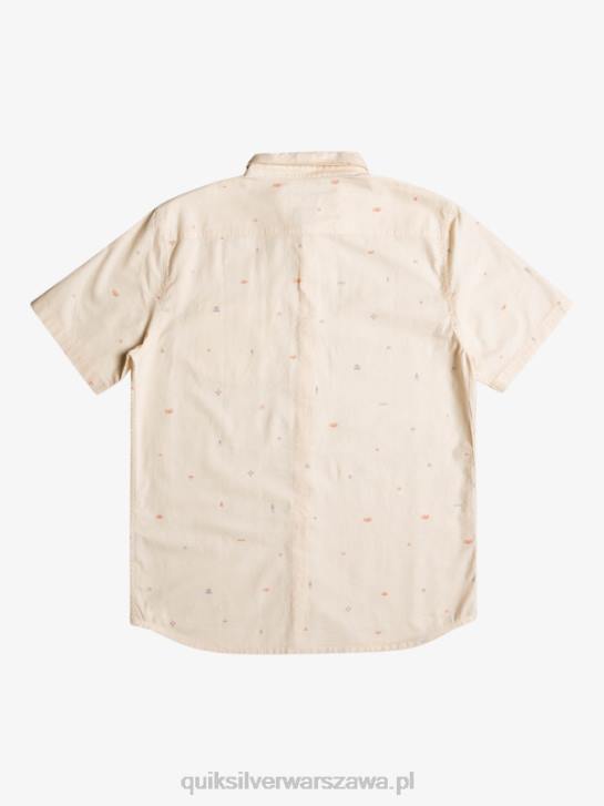 mężczyźni Quiksilver rozkloszowana koszula z krótkim rękawem 4DBV1630 brzoza rozstawiona