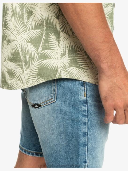 mężczyźni Quiksilver ulotna chwila koszulka z krótkim rękawem 4DBV996 czterolistna ulotna chwila