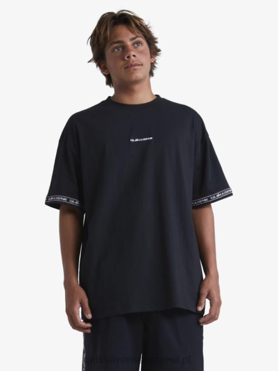 mężczyźni Quiksilver x Stab Koszulka z lat 90 4DBV1865 czarny