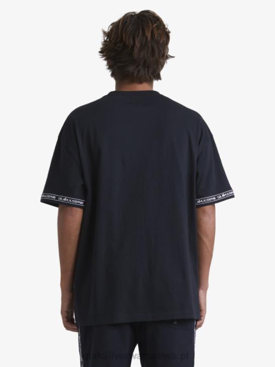 mężczyźni Quiksilver x Stab Koszulka z lat 90 4DBV1865 czarny