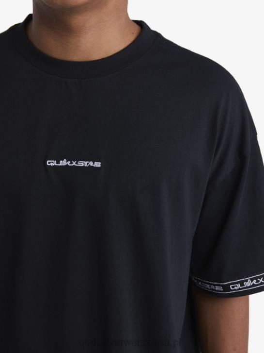 mężczyźni Quiksilver x Stab Koszulka z lat 90 4DBV1865 czarny