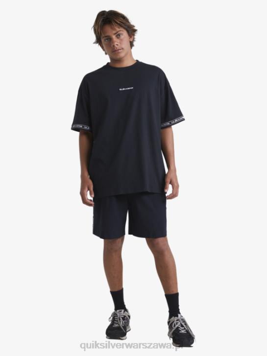 mężczyźni Quiksilver x Stab Koszulka z lat 90 4DBV1865 czarny