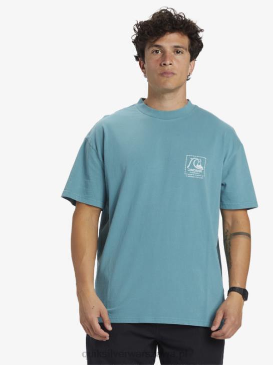 mężczyźni Quiksilver Gregg Kaplan T-shirt z czystego płótna 4DBV1375 bretoński niebieski