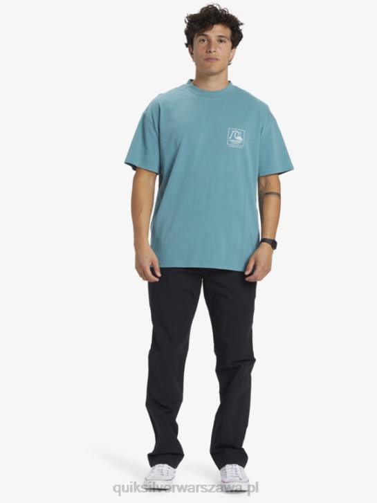 mężczyźni Quiksilver Gregg Kaplan T-shirt z czystego płótna 4DBV1375 bretoński niebieski