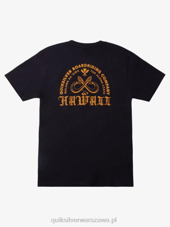 mężczyźni Quiksilver Hawajska koszulka z podwójnym haczykiem na ryby 4DBV1112 granatowa marynarka