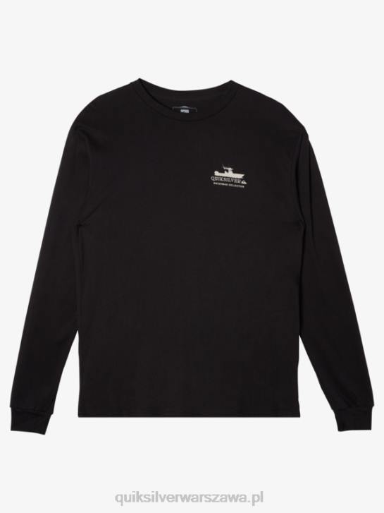 mężczyźni Quiksilver Koszulka Waterman Power Trip z długim rękawem 4DBV62 czarny