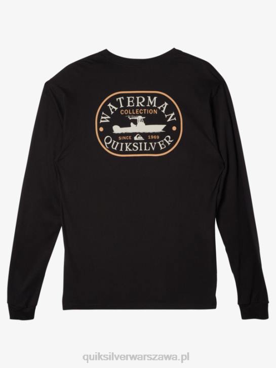 mężczyźni Quiksilver Koszulka Waterman Power Trip z długim rękawem 4DBV62 czarny