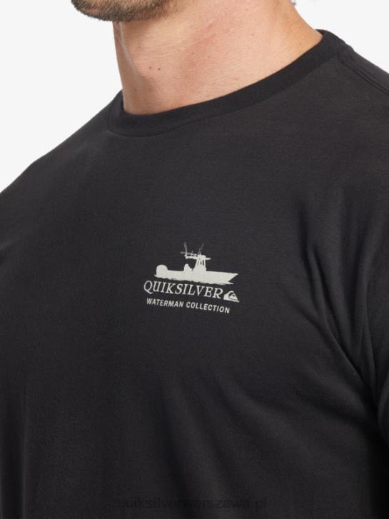 mężczyźni Quiksilver Koszulka Waterman Power Trip z długim rękawem 4DBV62 czarny