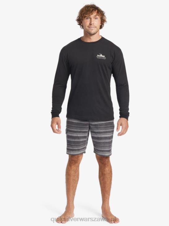 mężczyźni Quiksilver Koszulka Waterman Power Trip z długim rękawem 4DBV62 czarny