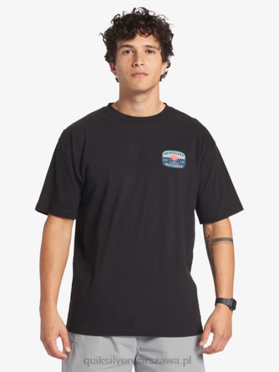 mężczyźni Quiksilver Koszulka Waterman z lampą lawową 4DBV553 czarny
