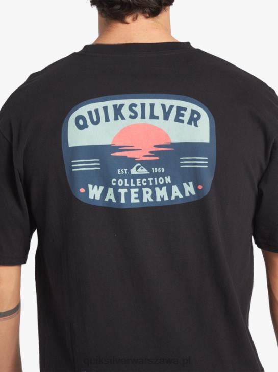 mężczyźni Quiksilver Koszulka Waterman z lampą lawową 4DBV553 czarny