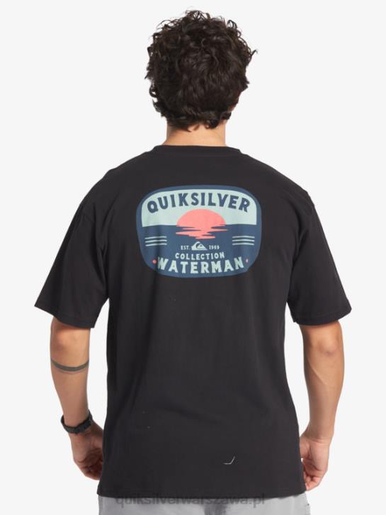 mężczyźni Quiksilver Koszulka Waterman z lampą lawową 4DBV553 czarny