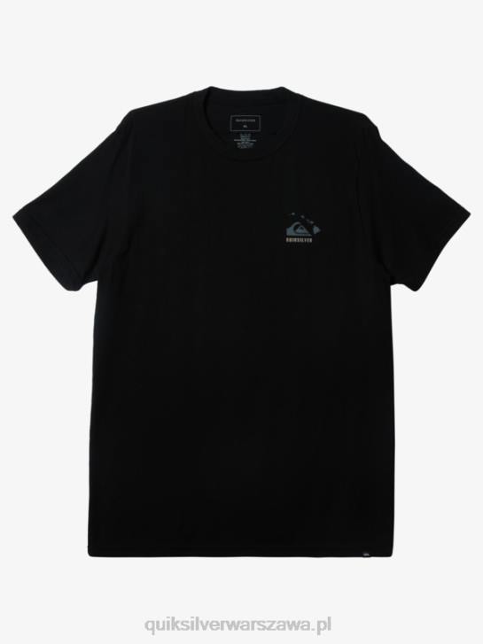 mężczyźni Quiksilver Koszulka ocalałego z Hawajów 4DBV116 czarny