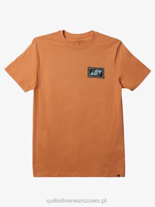 mężczyźni Quiksilver Koszulka z echem beatu 4DBV718 miedziana opalenizna