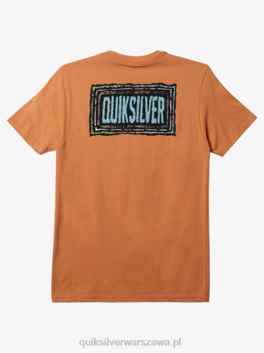 mężczyźni Quiksilver Koszulka z echem beatu 4DBV718 miedziana opalenizna