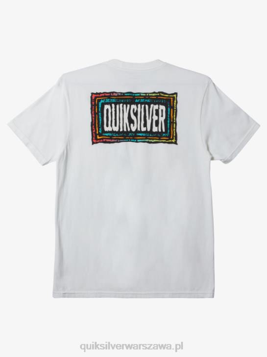 mężczyźni Quiksilver Koszulka z echem beatu 4DBV719 biały