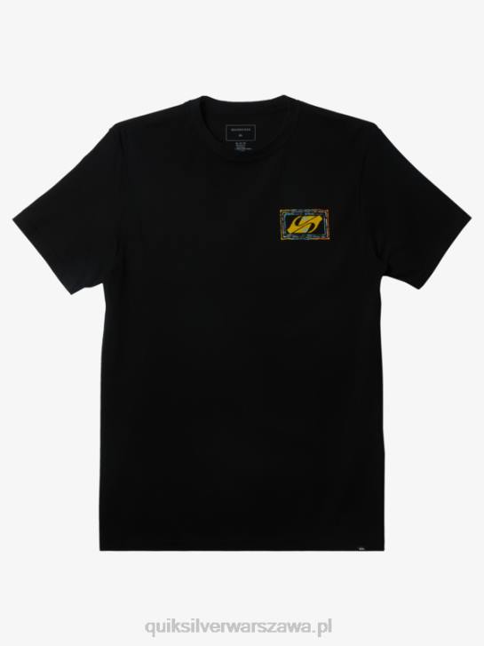 mężczyźni Quiksilver Koszulka z echem beatu 4DBV720 czarny