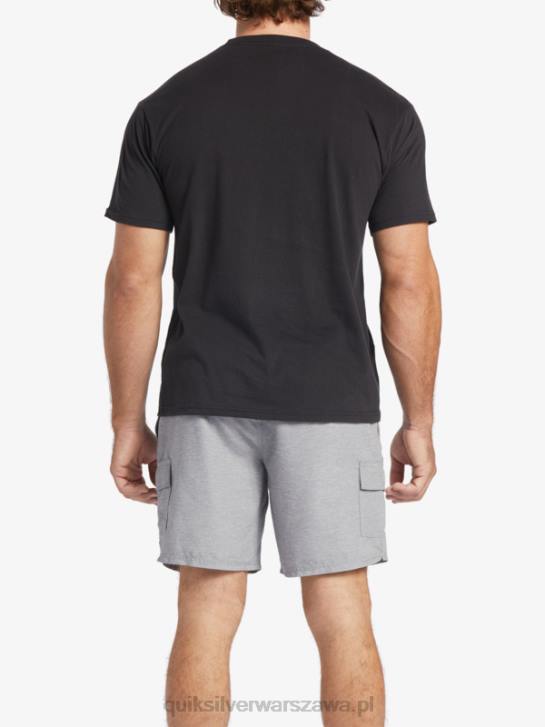 mężczyźni Quiksilver T-shirt Waterman Fish Tales 4DBV58 czarny