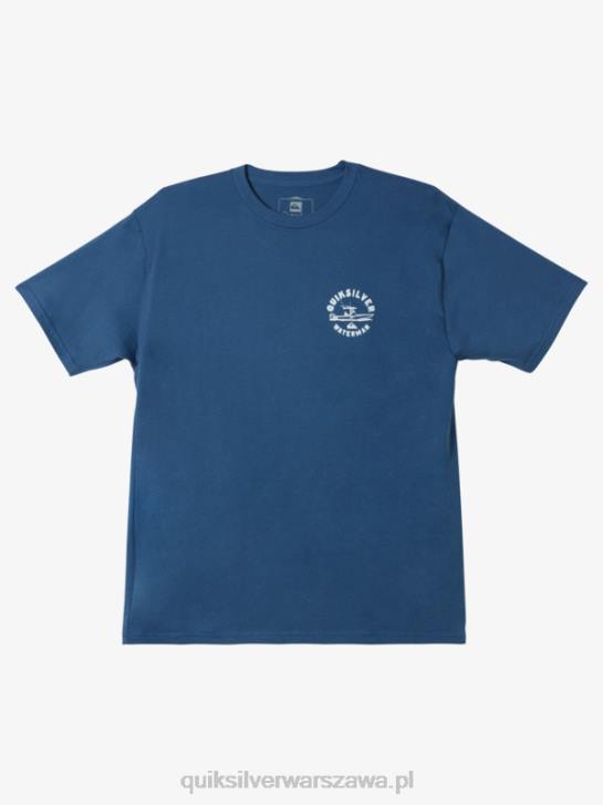 mężczyźni Quiksilver T-shirt Waterman QS do łodzi zaburtowych 4DBV1482 chorąży niebieski