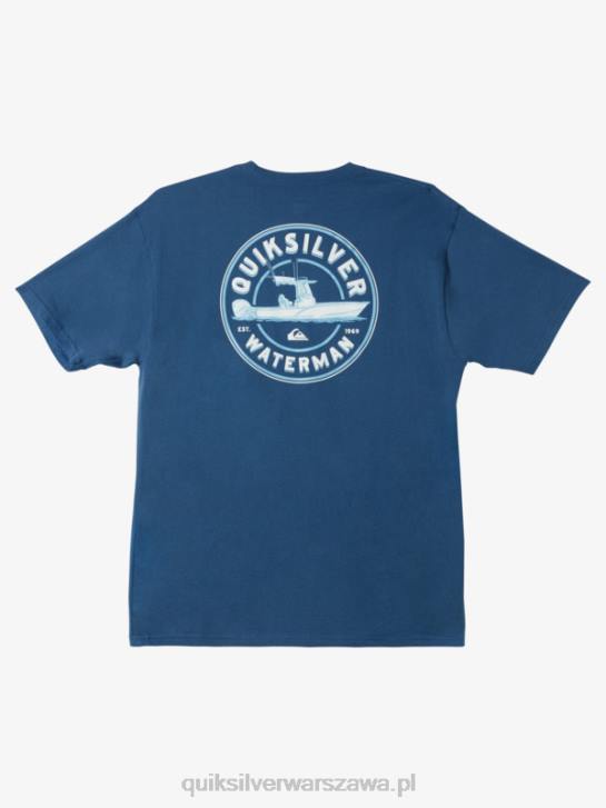 mężczyźni Quiksilver T-shirt Waterman QS do łodzi zaburtowych 4DBV1482 chorąży niebieski