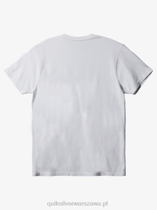 mężczyźni Quiksilver T-shirt kieszonkowy na co dzień 4DBV893 biały