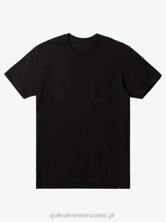 mężczyźni Quiksilver T-shirt kieszonkowy na co dzień 4DBV896 czarny