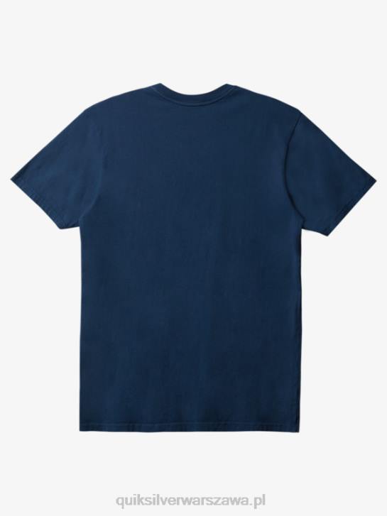 mężczyźni Quiksilver T-shirt kieszonkowy na co dzień 4DBV898 marynarka o północy