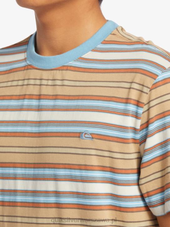 mężczyźni Quiksilver T-shirt w paski Gellera 4DBV631 pasek Geller Taos