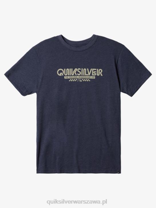mężczyźni Quiksilver T-shirt w wszechstronną kratę 4DBV1101 granatowa marynarka wrzosowa