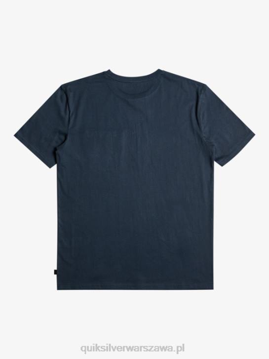 mężczyźni Quiksilver T-shirt z kieszeniami w paski surfadelica 4DBV1064 granatowa marynarka