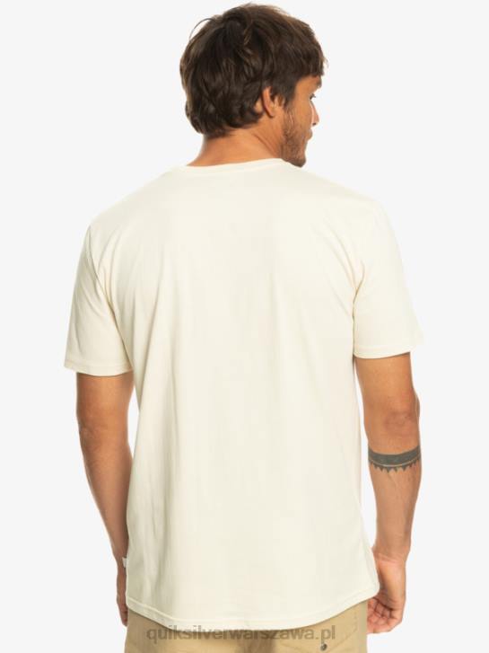mężczyźni Quiksilver T-shirt z kieszeniami w paski surfadelica 4DBV1065 brzozowy