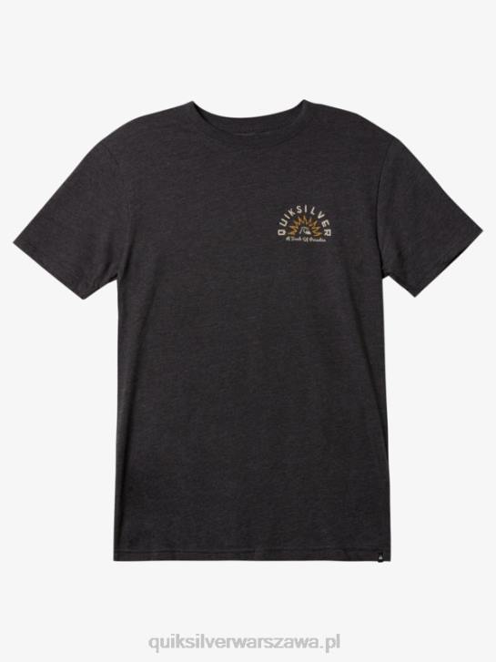 mężczyźni Quiksilver T-shirt z motywem wodnych opowieści 4DBV970 wrzos węglowy