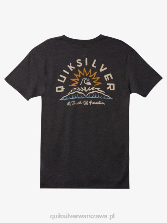 mężczyźni Quiksilver T-shirt z motywem wodnych opowieści 4DBV970 wrzos węglowy