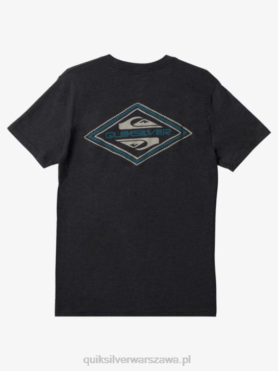 mężczyźni Quiksilver T-shirt z odwróconym logo 4DBV1199 wrzos węglowy