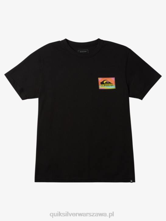 mężczyźni Quiksilver T-shirt z przepływem kolorów 4DBV1204 czarny