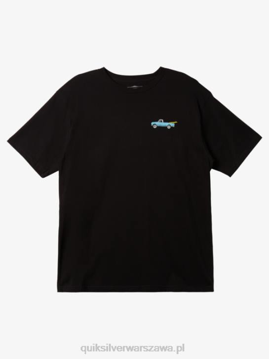 mężczyźni Quiksilver Waterman Beacons wiązany T-shirt 4DBV1343 czarny