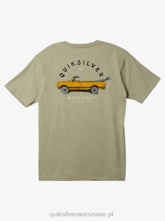 mężczyźni Quiksilver Waterman Beacons wiązany T-shirt 4DBV1344 herbata