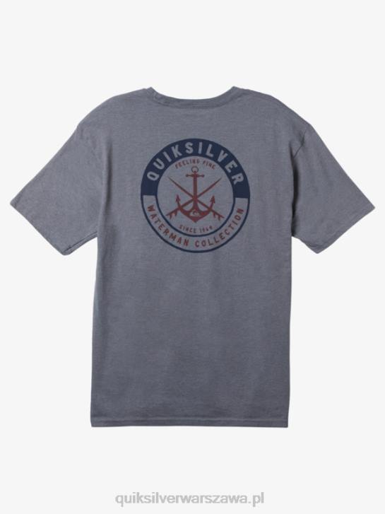 mężczyźni Quiksilver Waterman koszulka z beztroskimi sesjami 4DBV1483 średni szary wrzos
