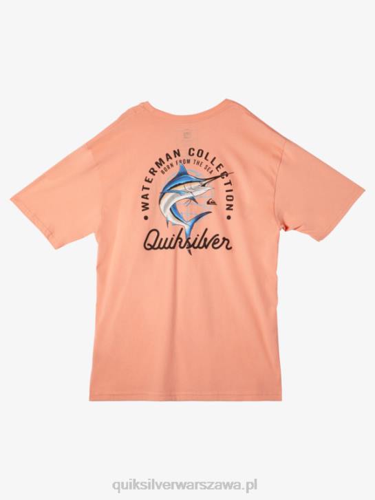 mężczyźni Quiksilver Waterman piękna koszulka na morzu 4DBV52 brzoskwiniowy róż