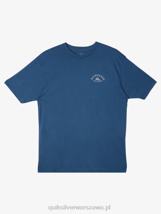 mężczyźni Quiksilver Waterman wychodzący t-shirt 4DBV61 chorąży niebieski