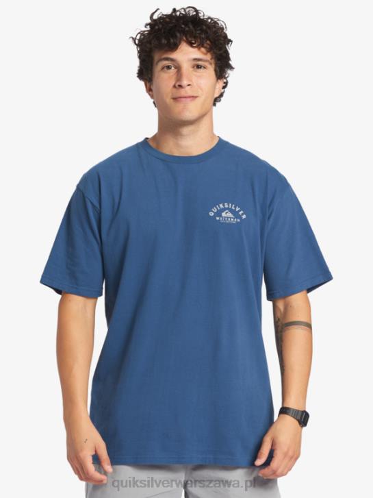 mężczyźni Quiksilver Waterman wychodzący t-shirt 4DBV61 chorąży niebieski