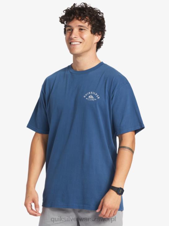 mężczyźni Quiksilver Waterman wychodzący t-shirt 4DBV61 chorąży niebieski