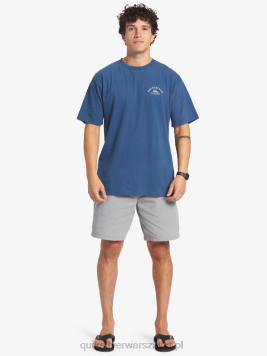 mężczyźni Quiksilver Waterman wychodzący t-shirt 4DBV61 chorąży niebieski