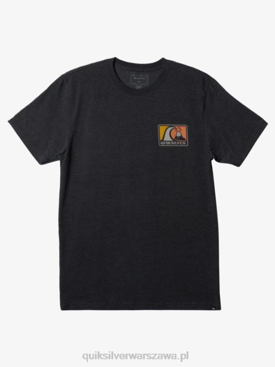 mężczyźni Quiksilver łagodna koszulka z modą bąbelkową 4DBV426 wrzos węglowy